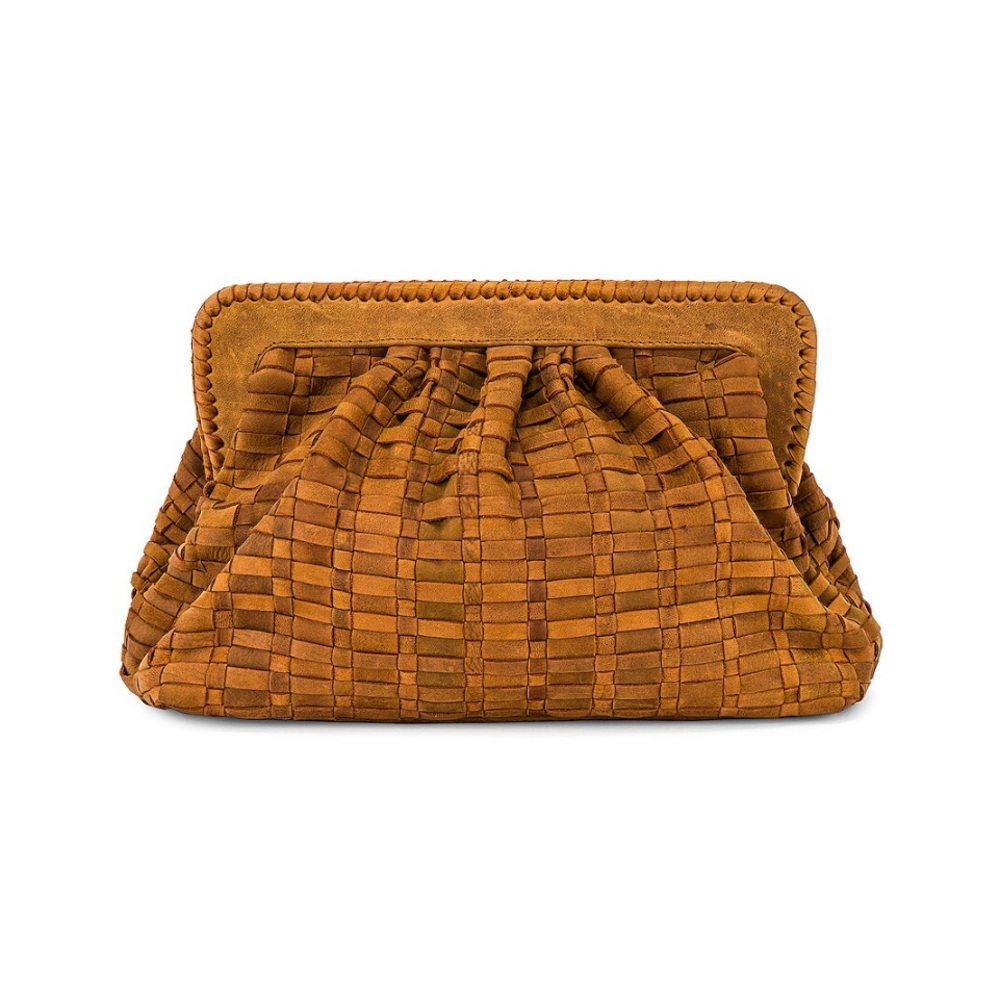 Rocco clutch in antique tan by Cleobella